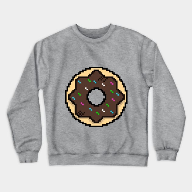 Cute Donut - Pixel Icon Crewneck Sweatshirt by Lionti_design